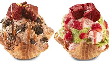 Hershey’s巧克力冰淇淋在COLD STONE吃的到！耶誕新品推出「太妃糖巧克力冰淇淋」、「草莓抹茶」2款奢華口味！