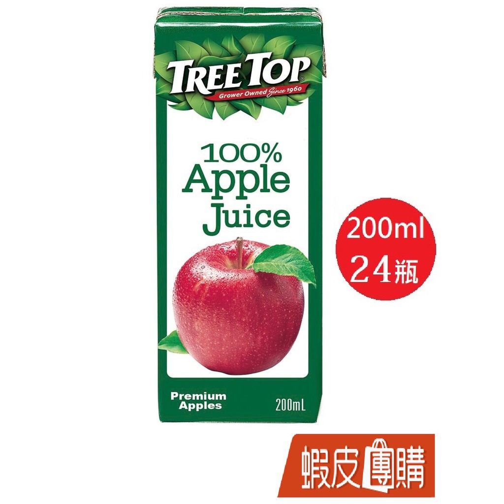 【公告】超取一次最多只能一箱，購買第二箱者請分兩張單下~或是選『宅急便』『賣家宅配』TREE TOP 樹頂蘋果汁 美國果汁第一品牌，堅持使用純天然原料，不添加人工化學成分及色素，以新鮮絶佳的口感聞名於
