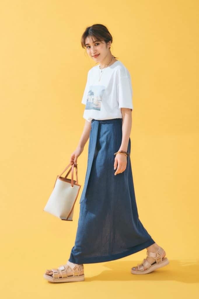 子供っぽく見えない 大人女子の スポサンコーデ 年夏 ベージュ編