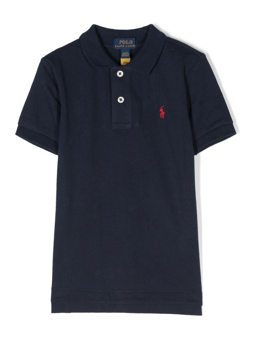 Ralph Lauren Kids - plain short-sleeved polo-shirt - kids - Cotton - 6/7 - Blue