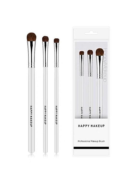 化妝刷HAPPY MAKEUP眼影刷套裝三支裝便攜一支單眼部刷軟毛仿馬毛化妝刷 衣間迷你屋