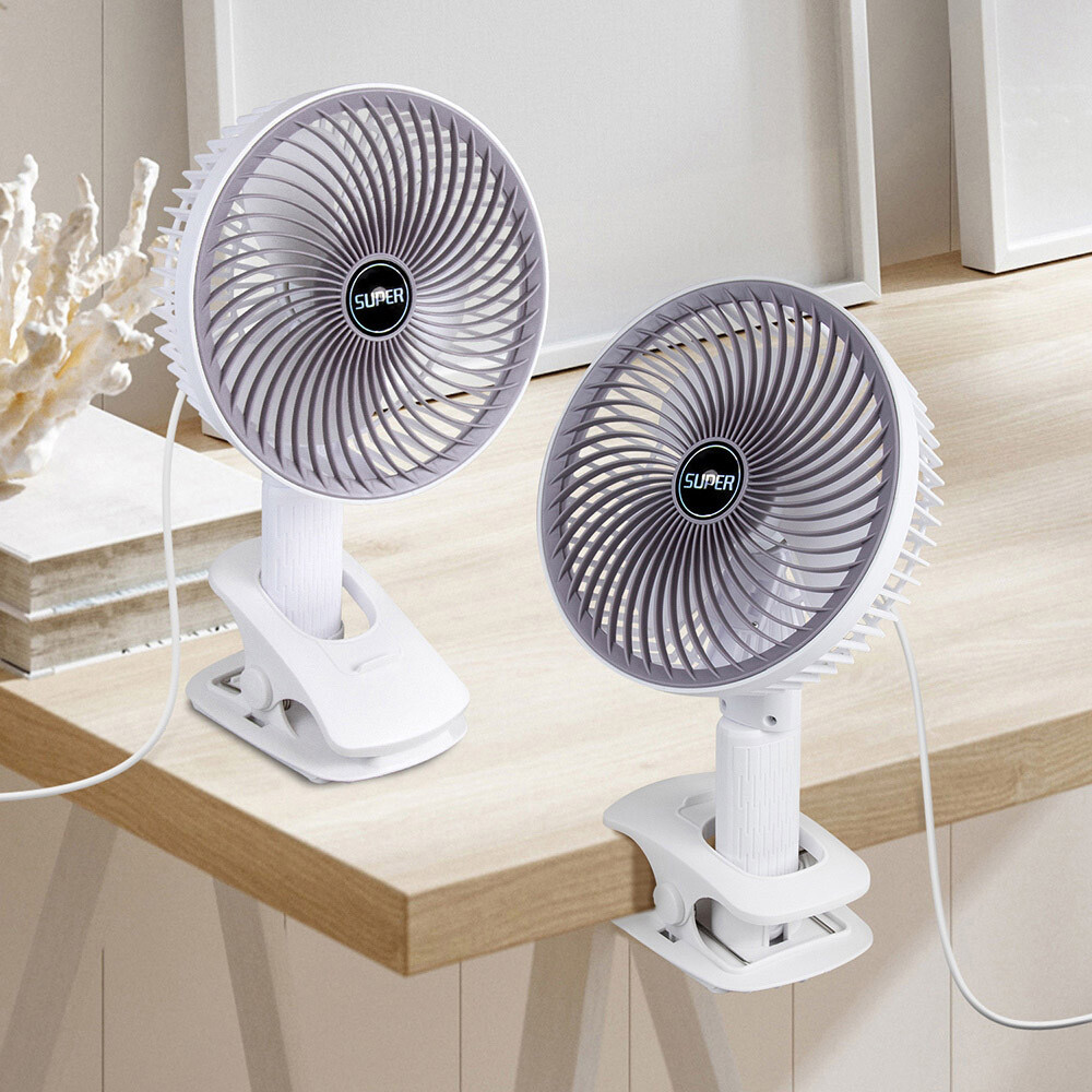 7吋夾式立式手持大風量usb多角度風扇