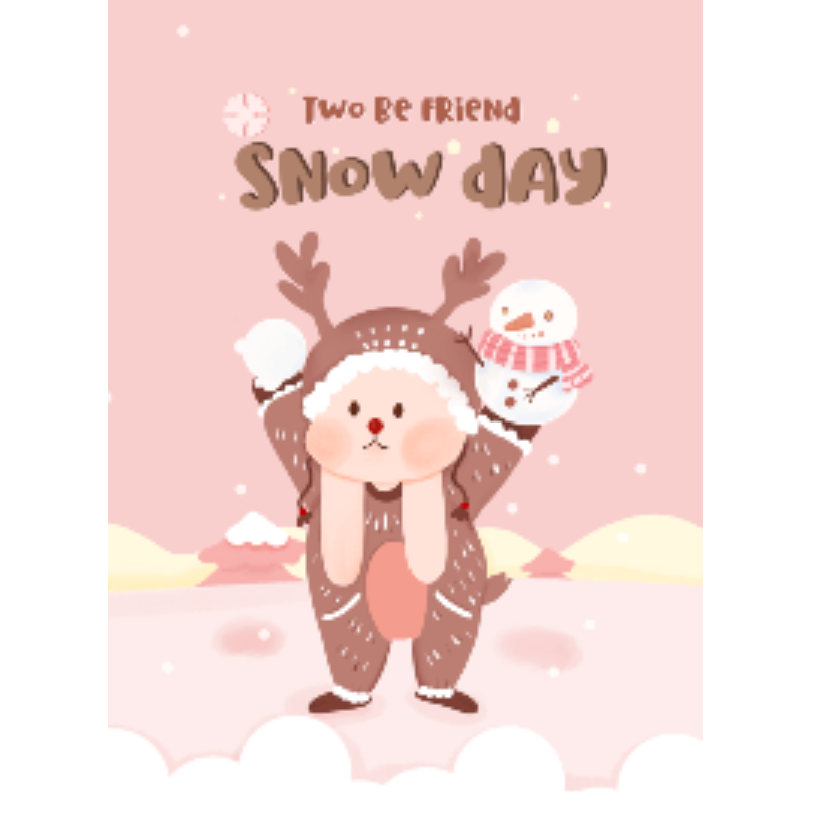 Two Be friend : Snow Day