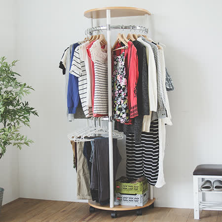 多層掛衣更可掛大衣外套 移動式設計 半圓式耐重款式 大容量可多功能收納