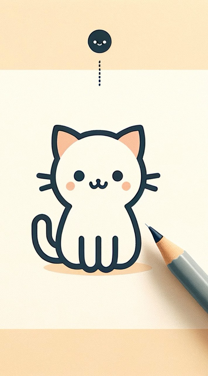 猫のスタンプで挨拶する部屋🐾