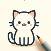 猫のスタンプで挨拶する部屋🐾