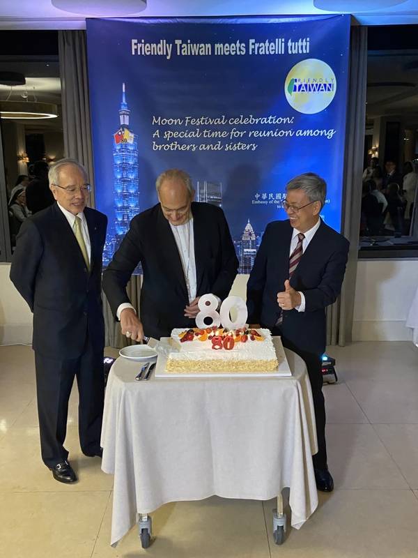 陳建仁在教廷舉辦中秋餐會凸顯台梵80年邦誼 圖 中央通訊社 Line Today