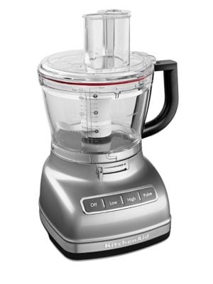 This 14-Cup food processor features a hands-free, commercial-style dicing kit, calibrated for your c