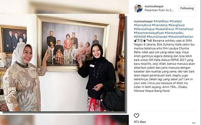 Postingan Marissa Haque Tak Bermaksud Singgung Laudya Cynthia Bella