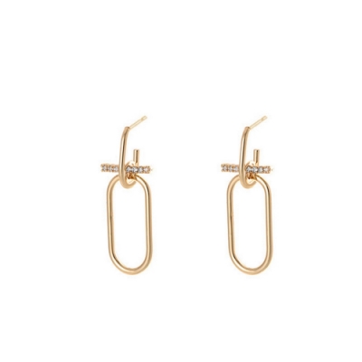 通體S925銀針不過敏 最新韓劇同款 質感極佳金色 綻放女人味