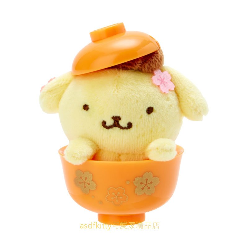 asdfkitty可愛家☆布丁狗丼飯造型絨毛玩偶/小娃娃-陪您上班上網-紓壓療癒-日本正版商品
