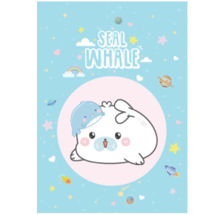 Whale Seal Mini Cute Galaxy Pastel Blue