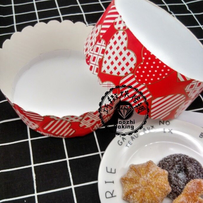 巧緻烘焙網【編號U084】6吋 烘烤盒 拜拜蛋糕盒 發糕盒 蛋糕紙模 烘烤盒 烤蛋糕盒 烘焙盒 圓紙盒 圓形烘烤盒 紙托