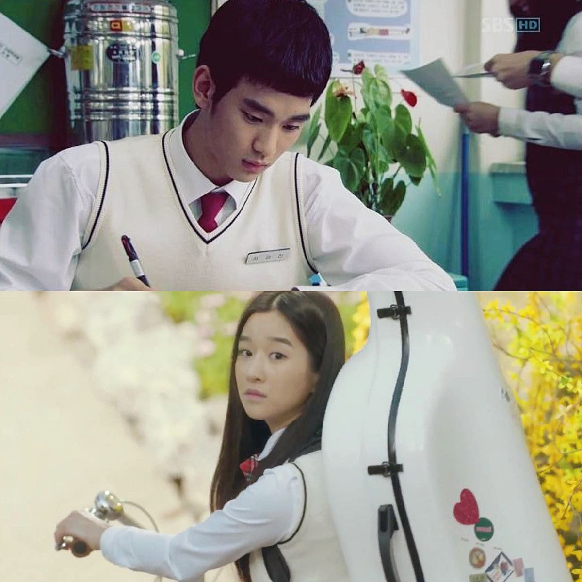 《雖然是精神病但沒關係》金秀賢&徐睿知校服合成照，滿滿初戀感！