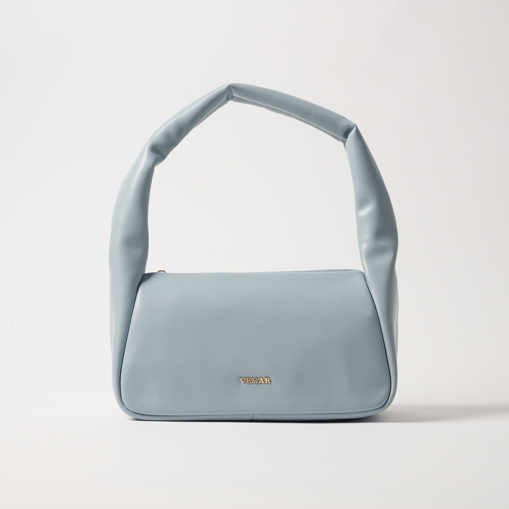 【限時特價】VEMAR柔軟QQ手提腋下包(灰藍色)