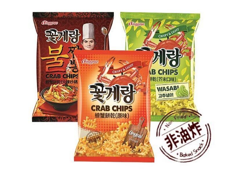 (牛肉),牛奶,甜味劑(甜菊醣苷)],調味粉末(糊精,醬油粉末,胺基乙酸,濃縮酵母粉末),糖,鱈魚卵濃縮液,磷酸鈣,小麥蛋白,紅辣椒抽出色素,紅麴色素,花蟹濃縮液,乾蒜粉,鹽,胺基乙酸,黃梔子色素,蝦