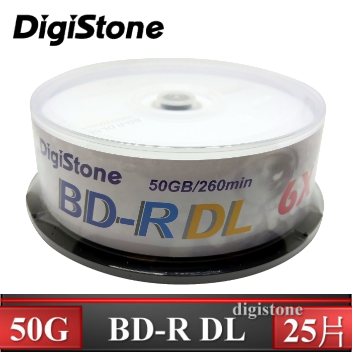 Digistone 6xBD-R DL 藍光 50GB 支援CPRM / BS 原廠25片裝