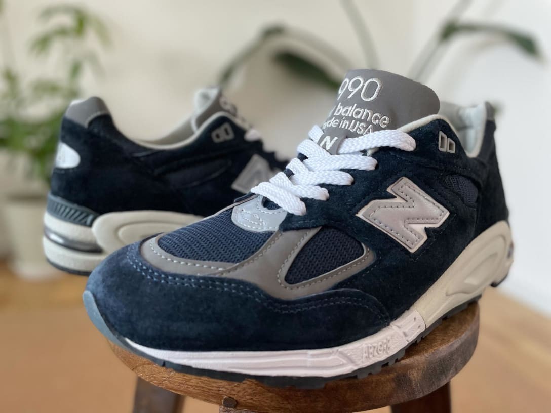 着用2回 NB ニューバランス スニーカー M990NB2 USA製 アメリカ製NewBalance