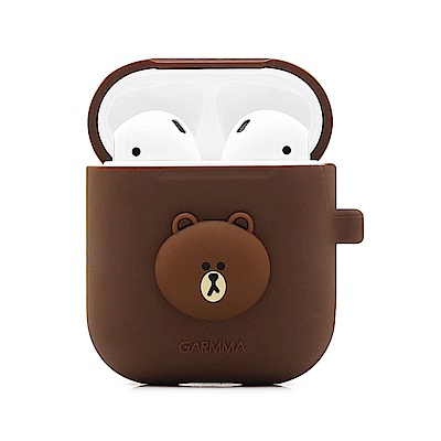 GARMMA LINE FRIENDS AirPods 藍芽耳機盒保護套 熊大