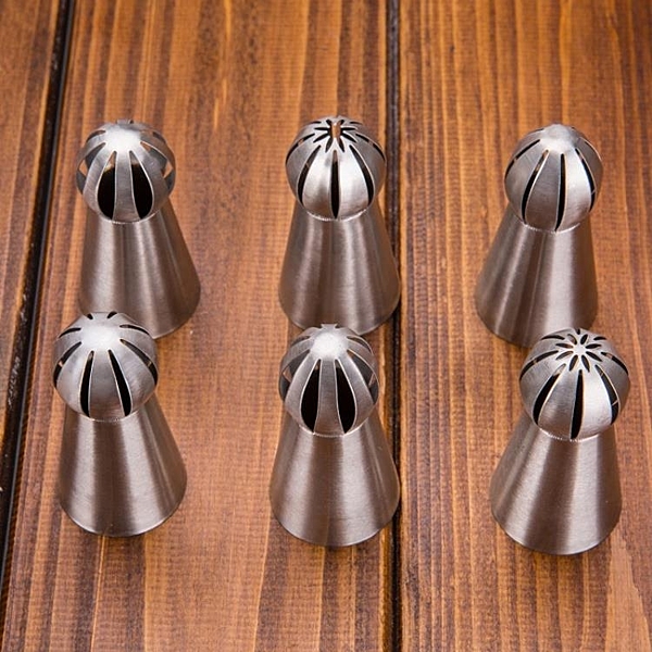 俄羅斯火炬裱花嘴大號不銹鋼曲奇泡芙奶油蛋糕擠花工具