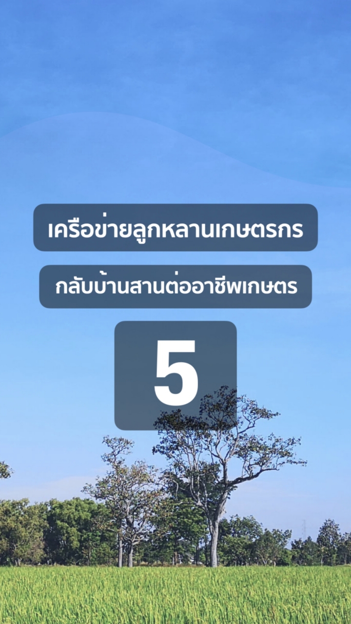 เครือข่ายลูกหลานเกษตรกร 5 (จอมพระ-เขวาสินรินทร์)