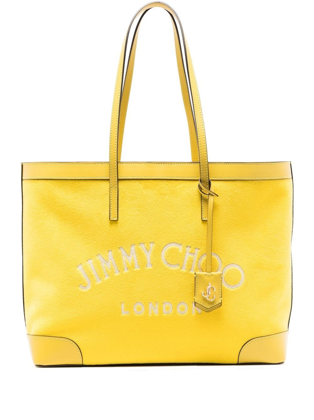 Jimmy Choo - Nine2Five tote bag - women - Leather/Fabric - One Size - Yellow