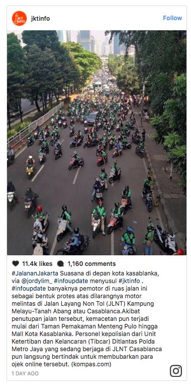 6 Pelanggaran Lalu Lintas yang Kerap Dilakukan Ojek Online di Jakarta
