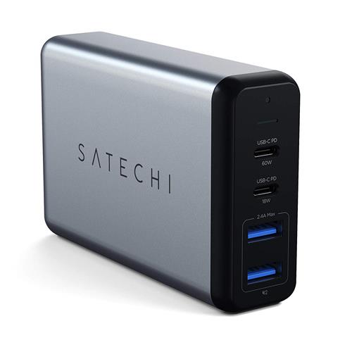 【日本代購】Satechi 75W 雙 Type-C 旅行充電器 2 USB-C PD PSE認證 MacBook Air, Pro iPad Pro