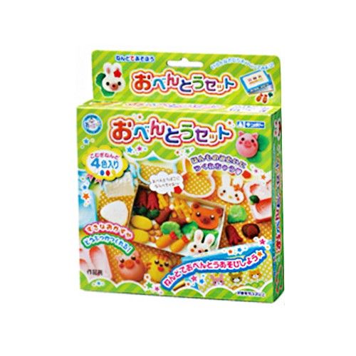 日本銀鳥 - 銀鳥無毒小麥黏土-美味便當4色組(附模具)