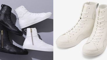 日本Converse新推出ALL STAR皮革高筒鞋！細緻皮革面料搭配金色拉鍊，質感滿分必須入手