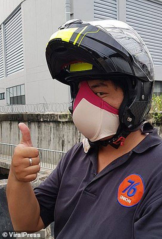 Viral Pengendara Gunakan Bra sebagai Masker, Ini Kata Pakar Keselamatan