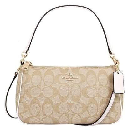 3000領券折300↘ 滿5000再折400!｜COACH F36674 女包單肩斜挎包手提包拉鏈印花【LiDu代購】▶ 年終慶加碼 全館3.5折起