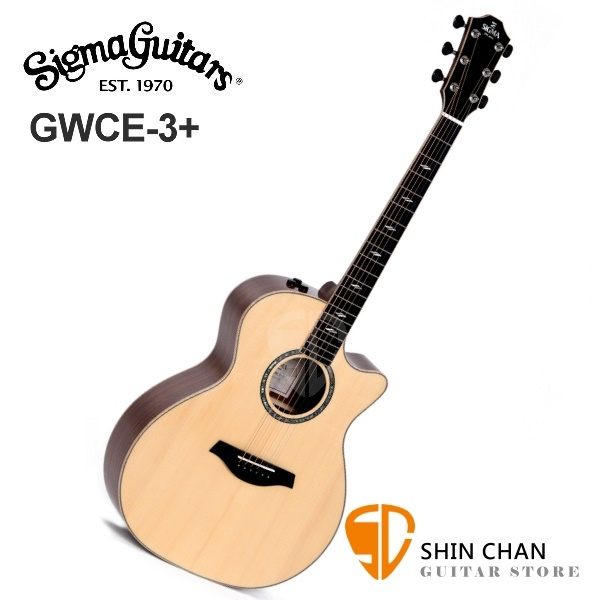 Sigma GWCE-3 + 新款 可插電木吉他 41吋 附贈吉他袋【源自Martin製琴工藝】