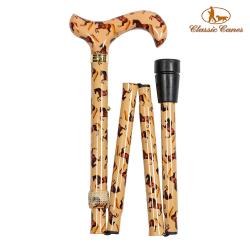 英國Classic Canes 可摺疊收納+調整高低手杖-4662C (粗款)