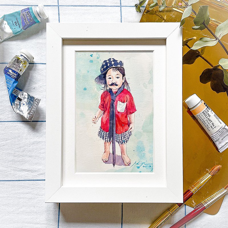 【5%營收支持公益】寶寶似顏繪 | 人像客製