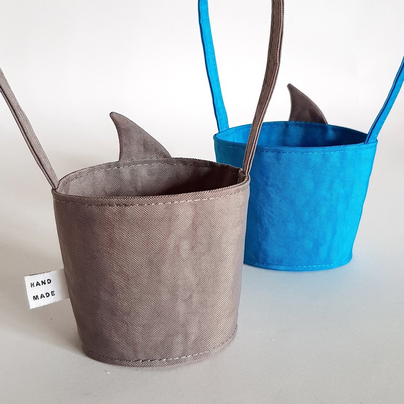 新鐵灰鯊魚鰭/鯊魚來了環保飲料杯袋