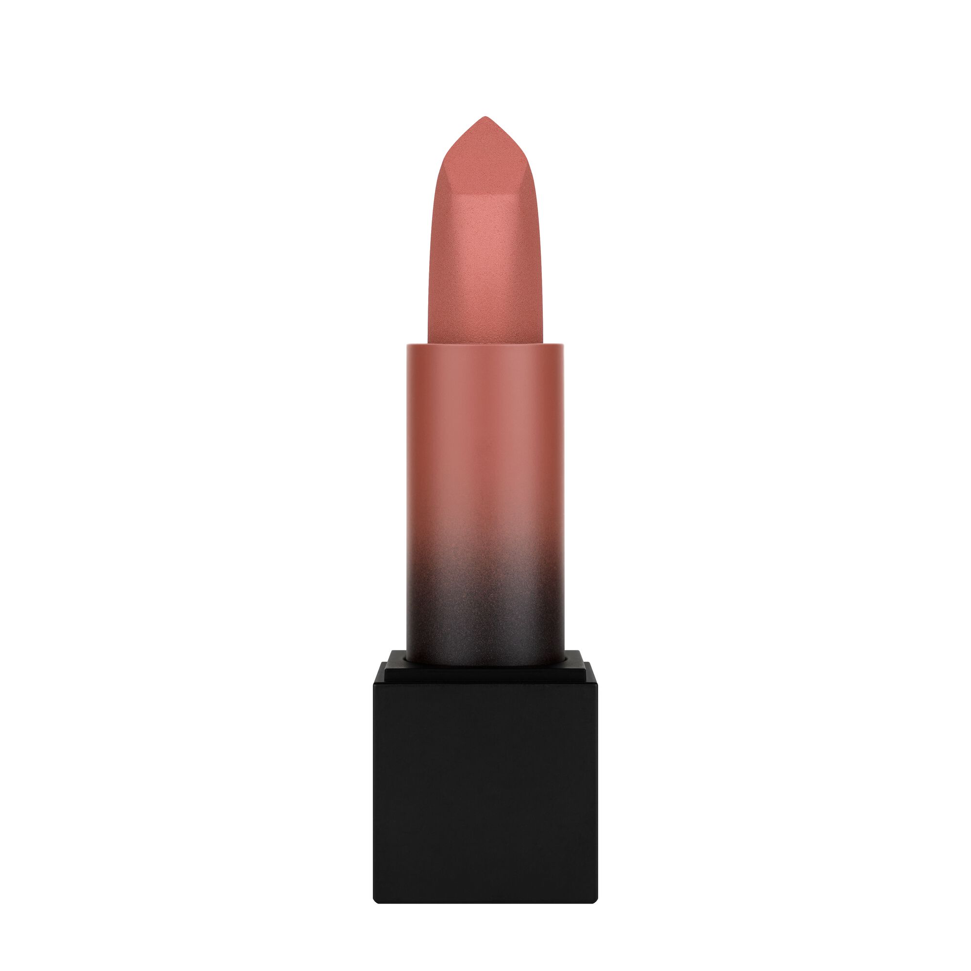 Huda Beauty's highly pigmented Power Bullet Matte Lipstick delivers unparalleled color payoff and un