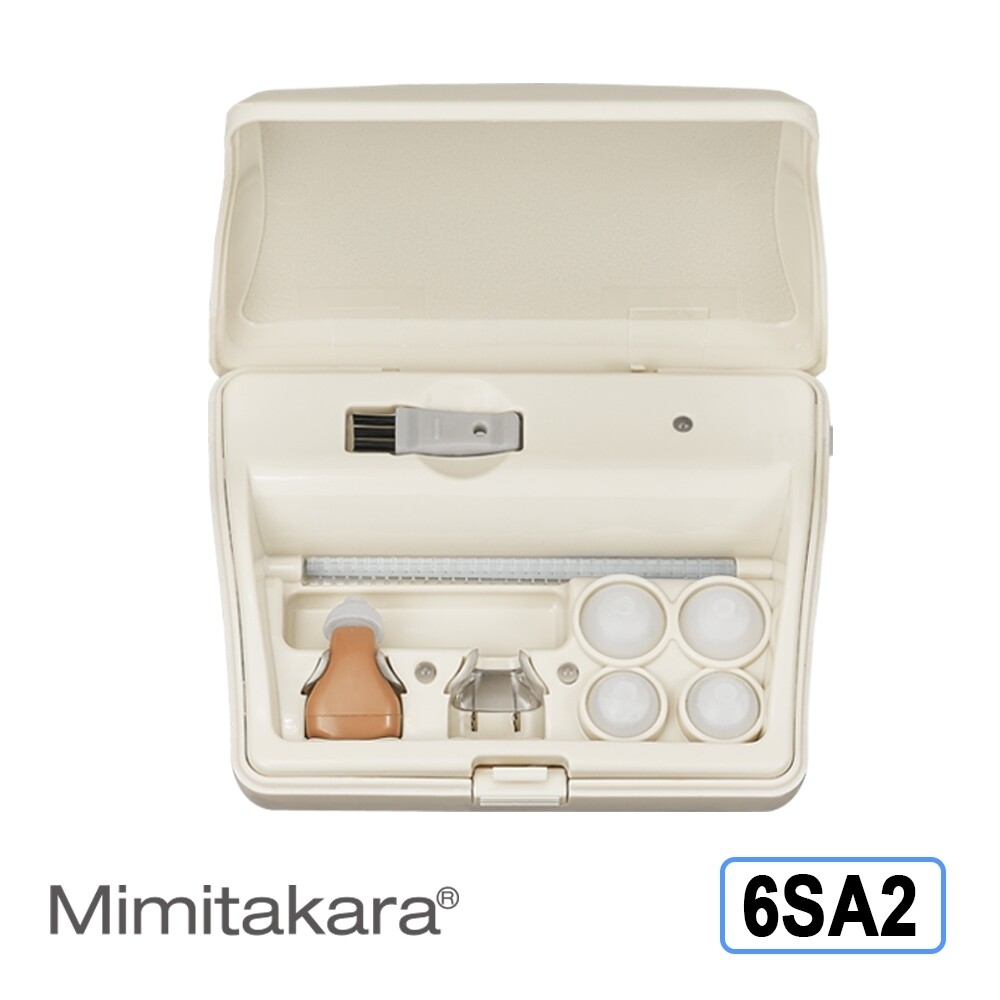 耳寶 助聽器(未滅菌) mimitakara 充電式耳內型助聽器 6sa2 [輕中度聽損適用][符合條件者可補助b款] 耳寶系列中配戴隱密性最高之機種 充電式設計免用鋅空氣電池節省方便又環保 變壓器電