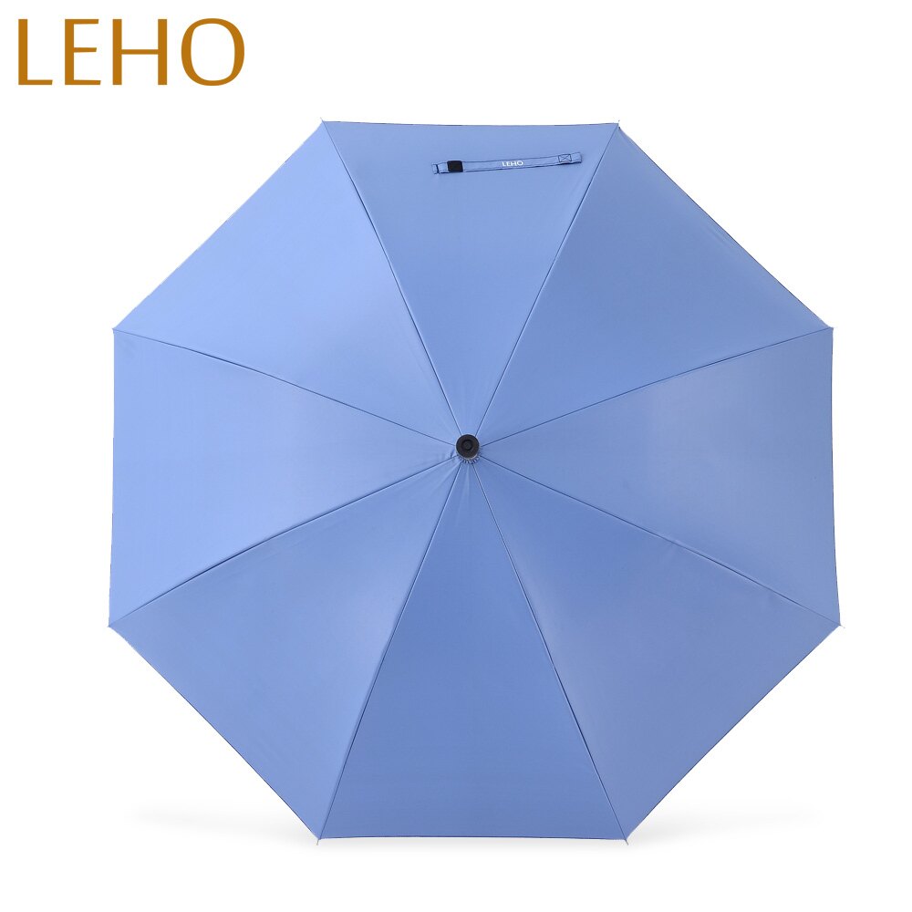LEHO《悠。時光》高防曬可調式自動手杖傘(優雅紳士藍)