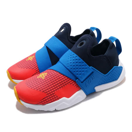 品牌: NIKE型號: BQ7568-400品名: Huarache Extreme Now GS特點: 輕量 透氣 舒適 襪套 武士鞋 大童 藍 橘