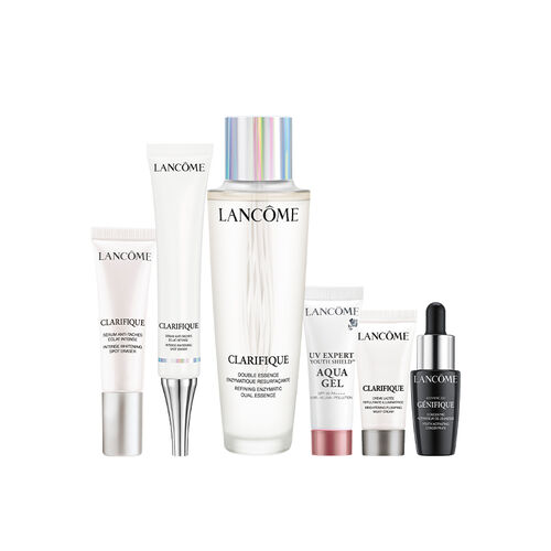 超極光活粹晶露 150ml(正產品) 超極光淨白淡斑精華 30ml(正產品) 超未來肌因賦活露 7ml 超極光淨白淡斑精華 10ml 超輕盈UV 水凝露SPF50 PA++++ 10ml 超極光亮白彈