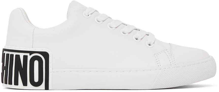 Moschino White & Black Logo Sneakers