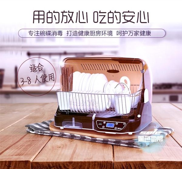 筷子消毒櫃 筷子消毒機家用碗碟消毒烘干機小型廚房碗碟消毒櫃保潔櫃烘碗機T
