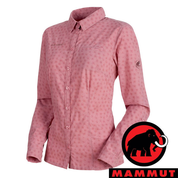 【MAMMUT 長毛象】女 Trovat Advanced 長袖 彈性襯衫-3125『玫瑰』1030-02560戶外 旅遊 輕便