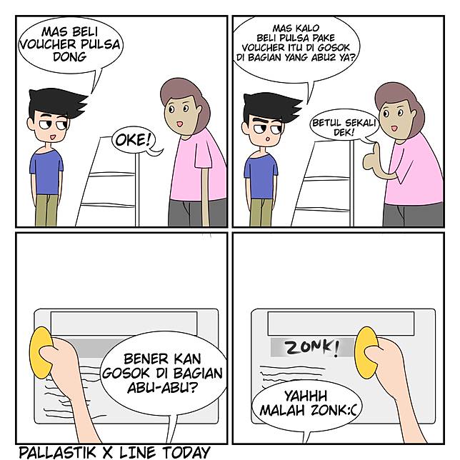 Kata Gaul Zonk Jadi Kata Gaul Yang Menunjukkan Kekosongan Pallastik Line Today