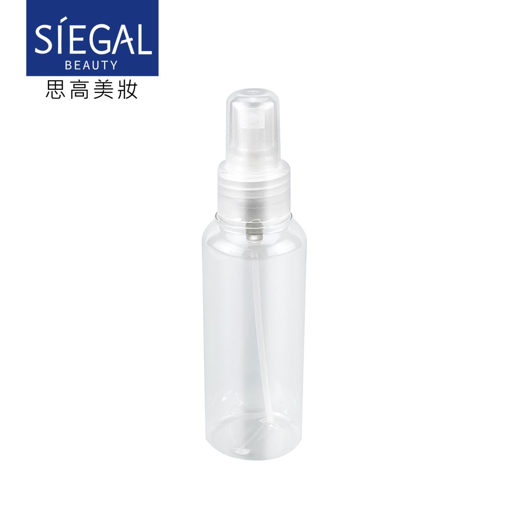 商品說明：Siegal(思高)化妝水噴霧瓶，含蓋噴頭設計，旅行外出方便攜帶，讓您隨時隨地輕輕一按即可使用，是您購買500ml大容量化妝水時，必備的美容小物!容量：100ml材質：塑膠 - PETG產地