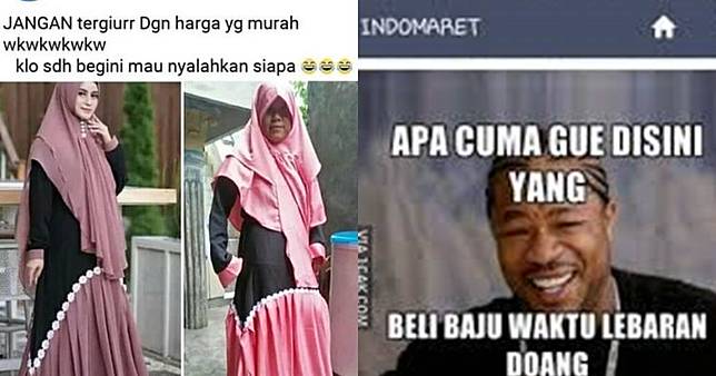 11 Meme lucu pengen beli baju Lebaran ini endingnya ngenes