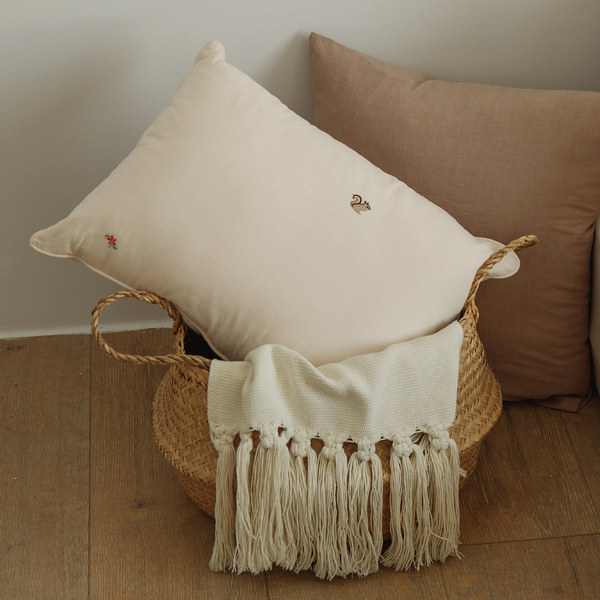 抱枕 色織水洗棉 刺繡抱枕【多款任選】南亞彈性纖維 ikea辦公室客廳沙發靠墊 翔仔居家