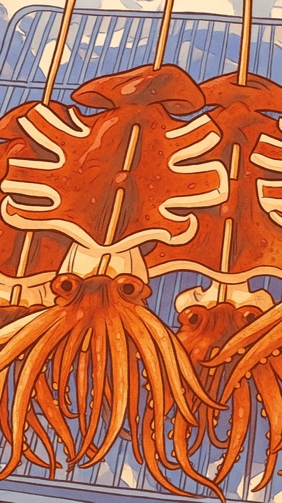 阿壇烤魷魚🦑魷魚一家