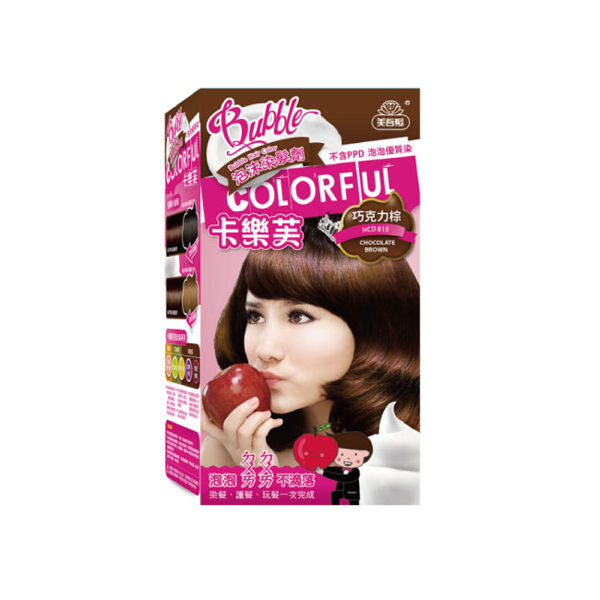 美吾髮卡樂芙泡沫染髮劑50g+50g巧克力棕【寶雅】泡沫 染髮 卡樂芙 美吾髮